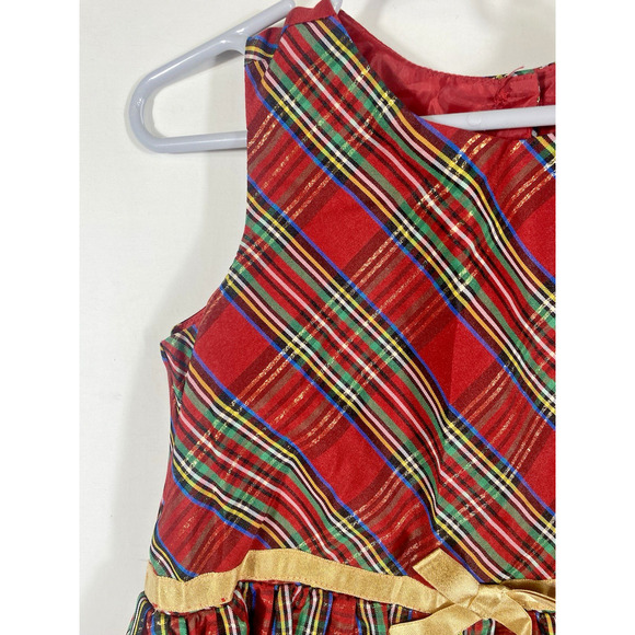 Speechless Toddler Dress Size 5T Red Tartan Plaid Check Holiday Party Christmas - Picture 3 of 10